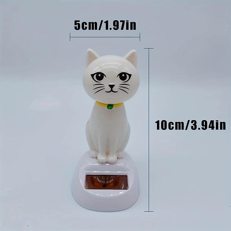 1pc Car Decoration Solar Energy Decoration Shaking Head Doll Cartoon Cat Shape Decoration Gift Creative Interior Automotive Car Accessories Women2