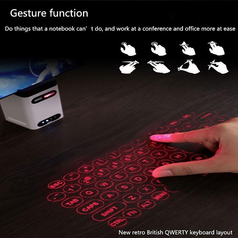 Laser Projection Virtual Laser Keyboard Mobile Phone Bluetooth Wireless Projection Screen Touch Infrared Office Portable Keyboard3