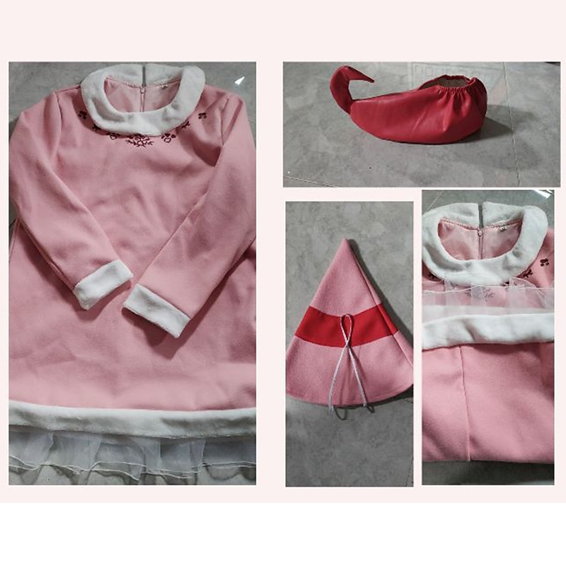 Santa Claus Elf Cosplay Costume Adults' Couple's Party New Year Christmas Carnival Easy Carnival Costume4