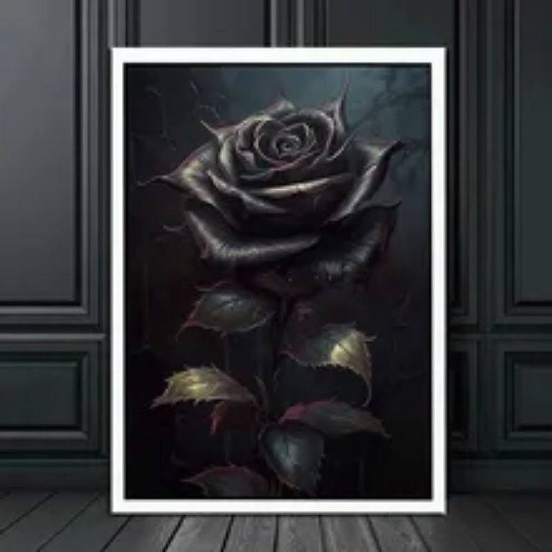 Halloween Wall Art Canvas Victoria Crow Witch Ghost  Prints and Posters Abstract Portrait Pictures Decorative Fabric Painting For Living Room Pictures No Frame3