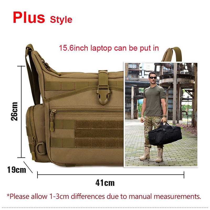 Men's Computer Bag Army Fan Camouflage Shoulder Bag  Large Messenger Bag Ipad3 Men's Bag A4 Book Leisure Bag3