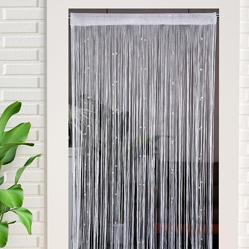 String Curtain Doorway Curtain Tassels Beaded Curatin, Boho Macrame Sliding Door Curtain Wedding Tapestry Decoration, Room Divider for Pergola Outdoor Patio3