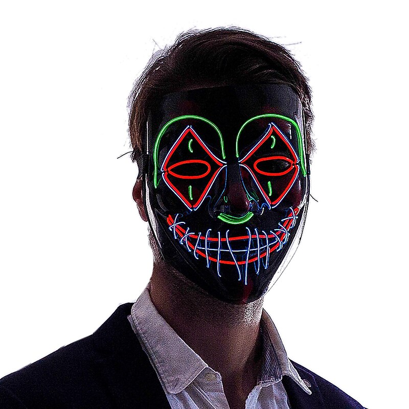 Halloween LED Purge Scary Mask Light Up LED Mask Cool Costume Accessories4