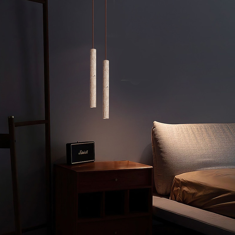 Industrial Pendant Light 30/40/60cm Cylindrical Cement Hanging Lamp Modern Vintage Concrete Pendant Lamp Vintage Rural Style Farmhouse Single Head Chandelier for Loft Farm Garage 110-240V2