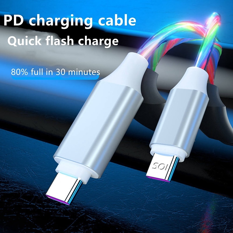 USB C Cable Lightning Cable 20W 3.3ft 6.6ft USB A to USB C USB A to Lightning USB A to micro B 3 A Fast Charging Durable For Macbook iPad Samsung Phone Accessory3