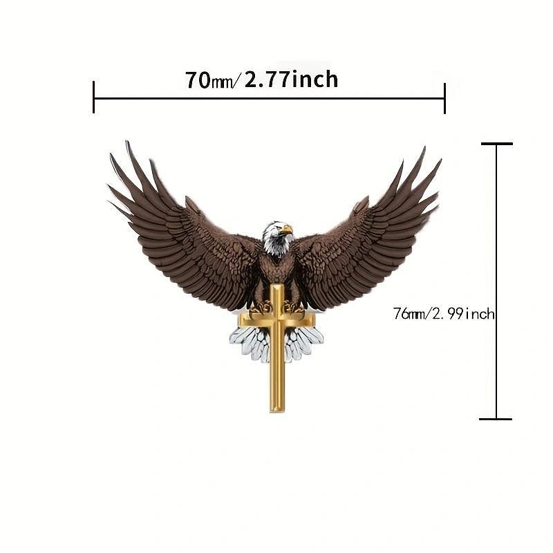 1pc Car Acrylic Brown Flying Eagle Hanging Decoration for Rear View Mirror Accessories Interior Pendant2
