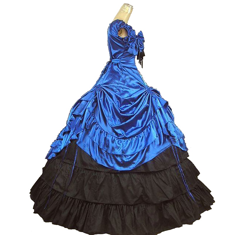 Rococo Victorian 18th Century Dress Party Costume Masquerade Maria Antonietta Plus Size Ball Gown Fancy Dress Women's Girls' Carnival Masquerade Carnival Performance Party / Evening Adults' Dress2