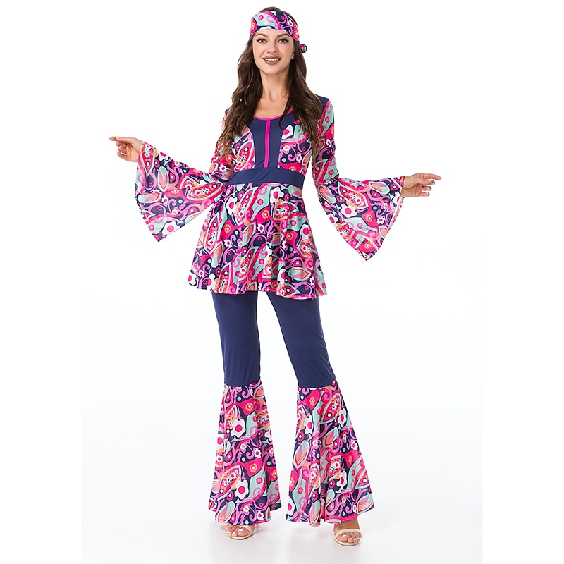 Cosplay Cosplay Costume Halloween Group Couples Costumes Abba Costume Adults' Men's Women's Retro Vintage 1970s Halloween Carnival Masquerade Easy Carnival Costume3