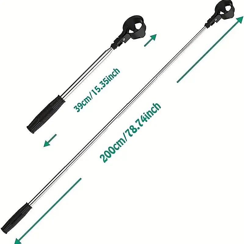 Golf Ball Retriever,Stainless Ball Retriever Tool Golf with Replaceable Release-Ready Ball Pick-Up Head,Golf Accessories Gift for Men Women4
