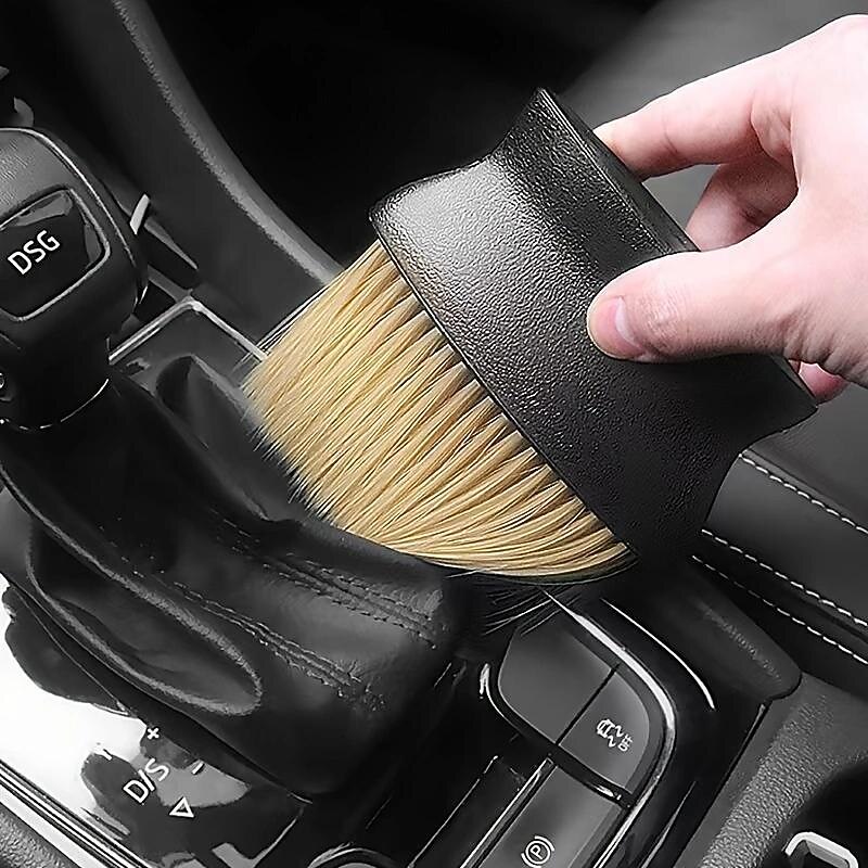 Car Interior Air Conditioner Sweeping Dust Soft Bristle Brush Tool Car Interior Crevice Dust Removal Brush Air Outlet Cleaning Brush2
