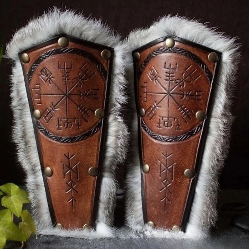 Retro Vintage Punk & Gothic Medieval Armor Wristband Wrist Brace Knight Ritter Viking Crusader Archery Fancy Dress Men's Viking Halloween Carnival Masquerade Party Stage LARP Adults' 1 Wrist Brace