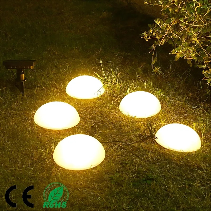 LED Solar Lawn 5-in-1 Led Solar Lights Hemisphere Solar Garden Yard Light Waterproof Outdoor for Pathway Villa Ground Landscape2