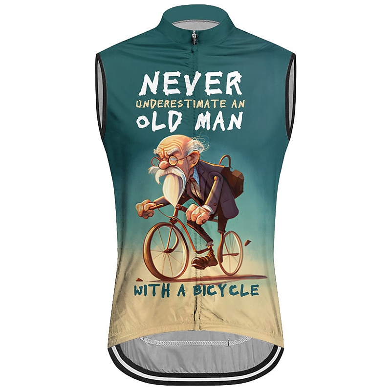 Men's Cycling Vest Cycling Jersey Graphic Letter & Number Sleeveless Bike Vest / Gilet Jersey Top with 3 Rear Pockets Mountain Bike MTB Road Bike Cycling Quick Dry Back Pocket Moisture Wicking2