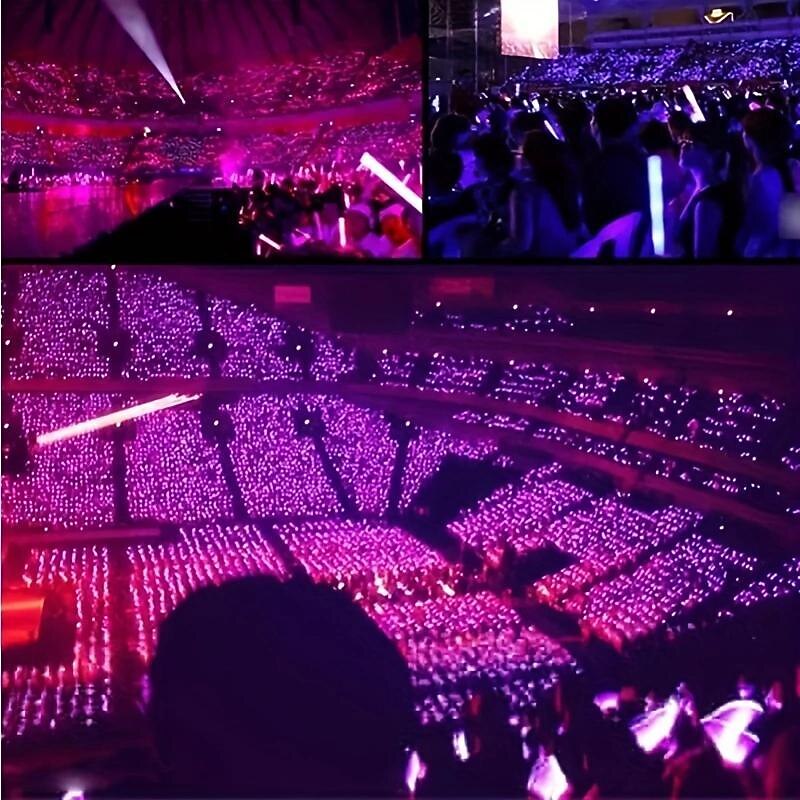 Colorful Sponge Foam Fluorescent Stick Carnival Concert Emergency Flash Stick Bar Performance Large LED Light Up Stick Props Glow In Dark Party Supplies4