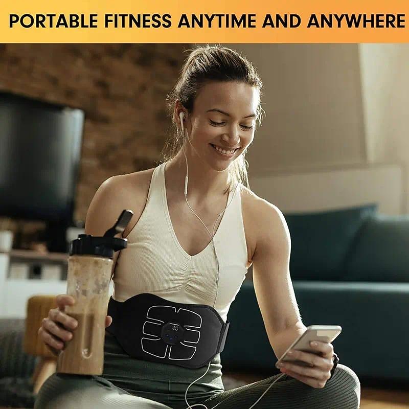 ABS Stimulator Abdominal Toning Belt Workout Portable Ab Stimulator Home Office Fitness Workout Equipment For Abdomen3