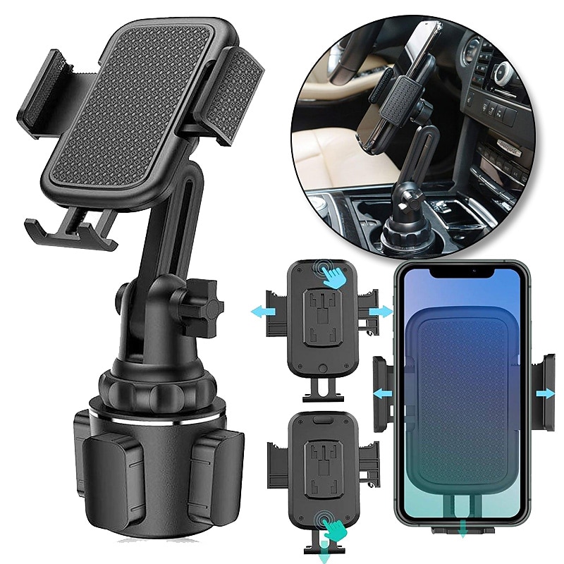 Universal Car Cup Holder Cellphone Mount Stand For Mobile Cell Phones Adjustable Car Cup Phone Mount