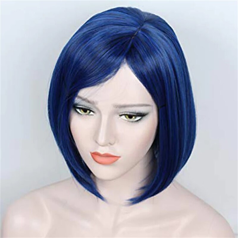 Coraline Movie Blue Cosplay Wig Halloween Wigs3