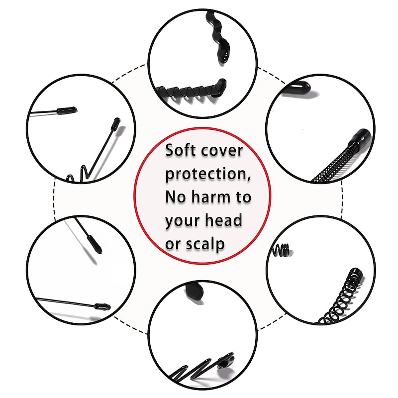 1PC Metal Headband - Hair Bands for Men and Women, Wavy Zig Zag Headbands, Curly Hair Holders, Spring Hair Hoops - Perfect Metal Hair Accessories for Style and Comfort3