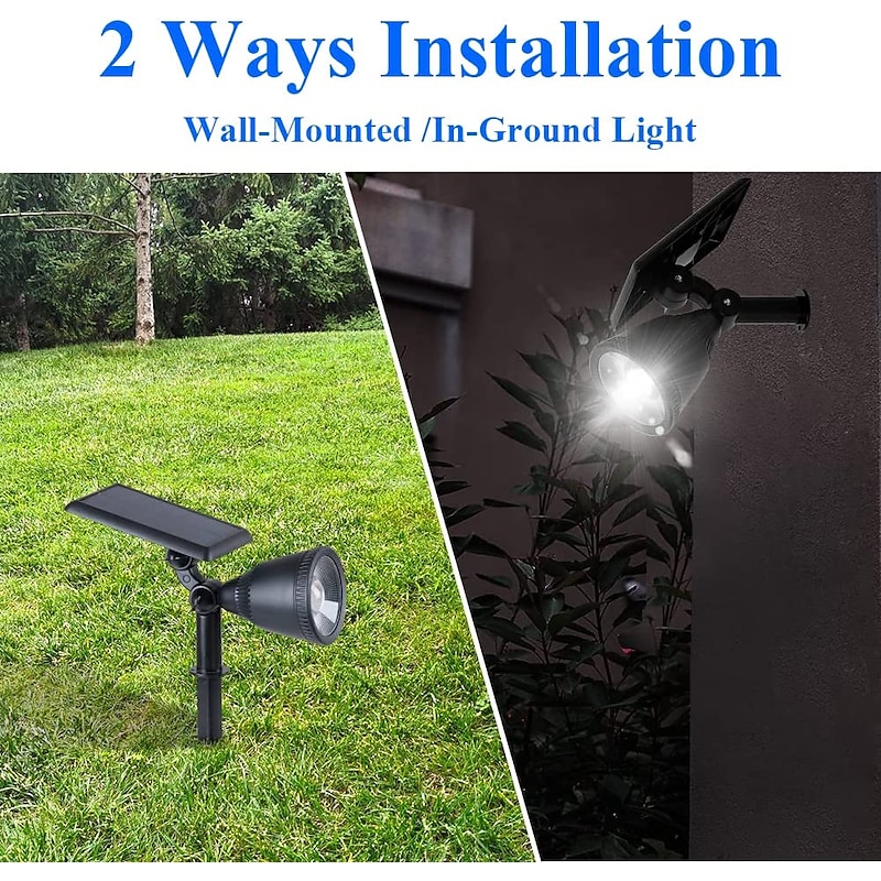 Outdoor Solar Spotlight - Waterproof Pathway Garden Spotlights, Solar Sunset Projection Lights for Lawn, Park, Terrace & Landscape Decoration4