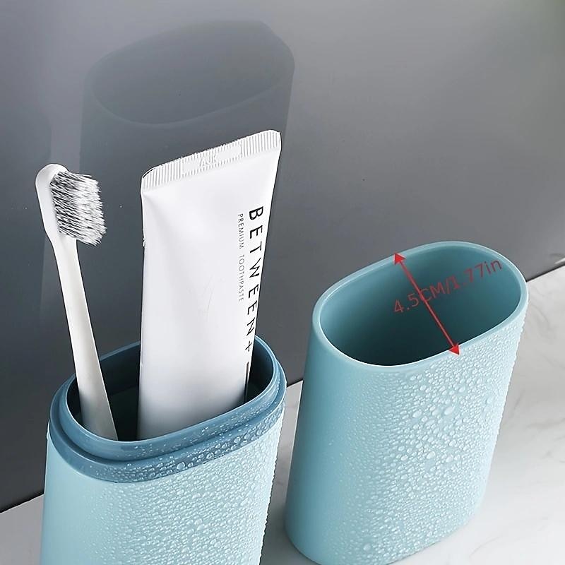 Travel Portable Toothbrush Mouth Cup Storage Box Creative Simple Dental Kit Box Travel Brushing Cup Wash Cup Set2