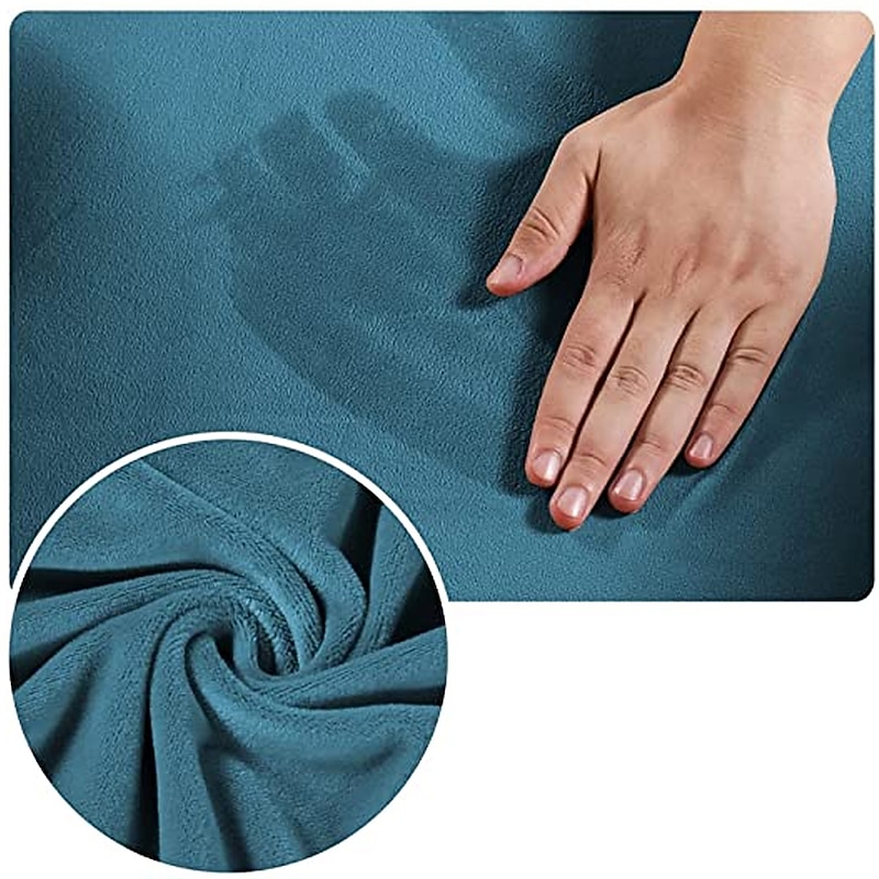 Sectional Recliner Covers Slipcover 1 Set of 6 Pieces Microfiber Stretch High Elastic Burgundy Red High Quality Velvet Sofa Cover Sofa Slipcover for 2 Seats Cushion Recliner Sofa 7