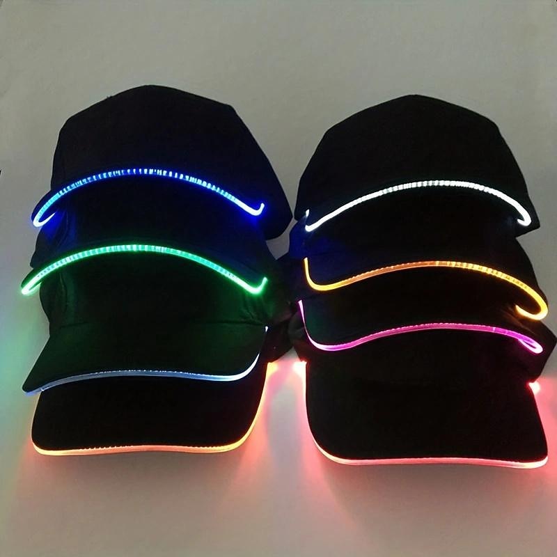Led Luminous Hat Luminous Baseball Cap Outdoor Sun Visor Sunscreen Cap Luminous Cap