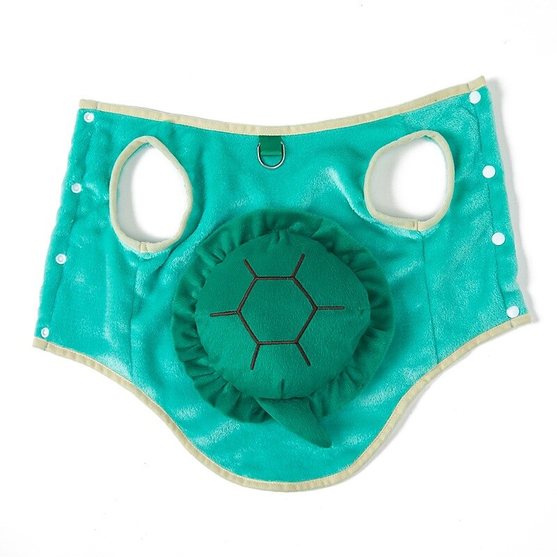 Dog Costume for Cosplay, Carnival  Pet Clothes Cute Turtle Shaped Flannel Dog Clothes4