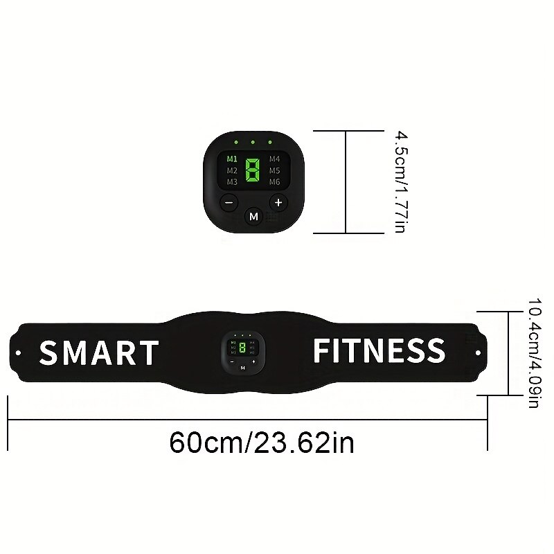 1 Set Abdominal Muscle Stimulator Muscle Toner Portable Electric EMS Muscle Trainer Intelligent Wireless Fitness Device For Men And Women Abdominal Home Office Exercise Abdominal Muscle Exerciser4