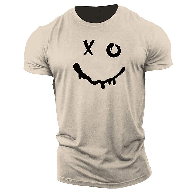 Men's Cartoon Graphic Prints T Shirt Graphic Tee 100% Cotton Short Sleeve Graphic Shirt Black White Blue Comfortable Tee Outdoor Street Fashion Designer Clothing3