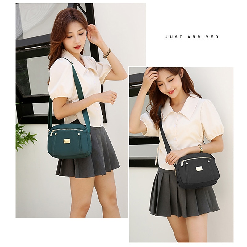 Women's Large Capacity Nylon Crossbody Shoulder Bag – Lightweight Waterproof Casual Purse for Travel, Work & Daily Use3