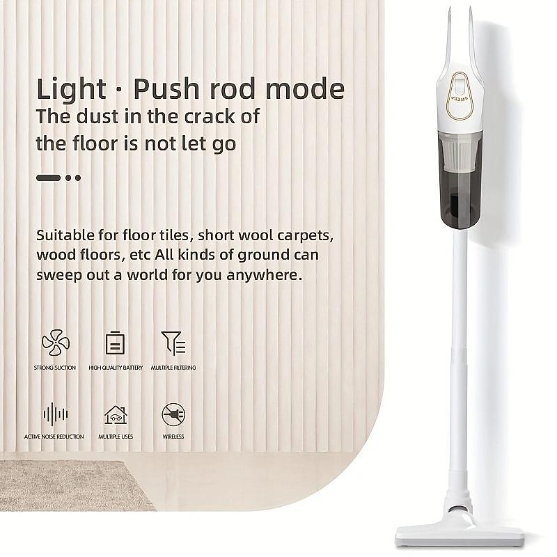 Handheld Wet & Dry Cordless Vacuum Cleaner Lightweight Household Stick Vacuum With Strong Suction Portable Rechargeable Handheld Vacuum For Hard Floor Stairs Sofa Home Car Outdoor Tents3