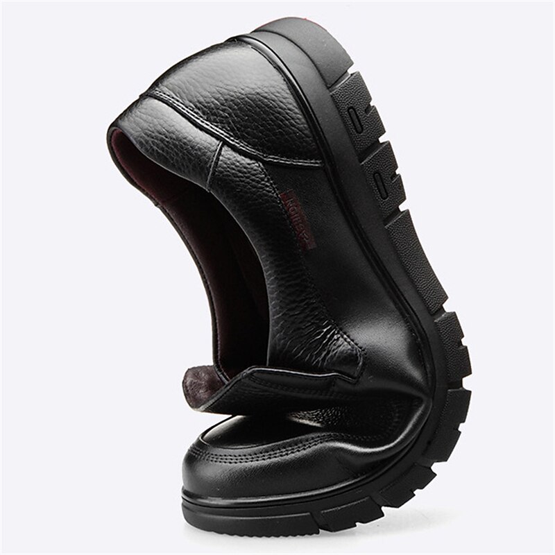 Men's Loafers & Slip-Ons Plus Size Comfort Shoes Walking Business Casual Outdoor Daily Nappa Leather Breathable Comfortable Slip Resistant Loafer Black Brown Summer Spring 6