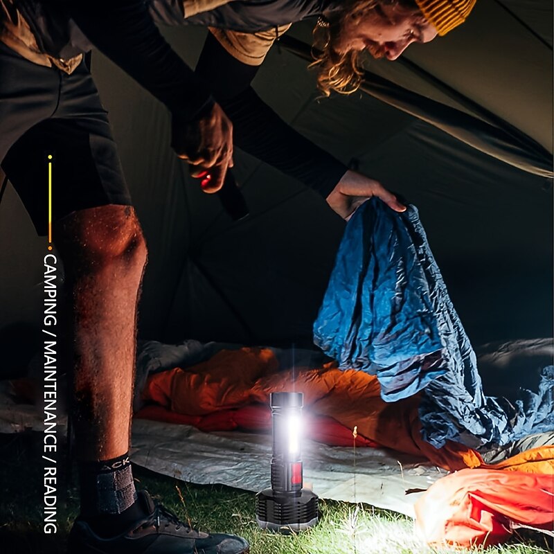 9 LED Flashlight Super Strong Torch with USB Rechargeable Handheld Lantern Waterproof Portable2