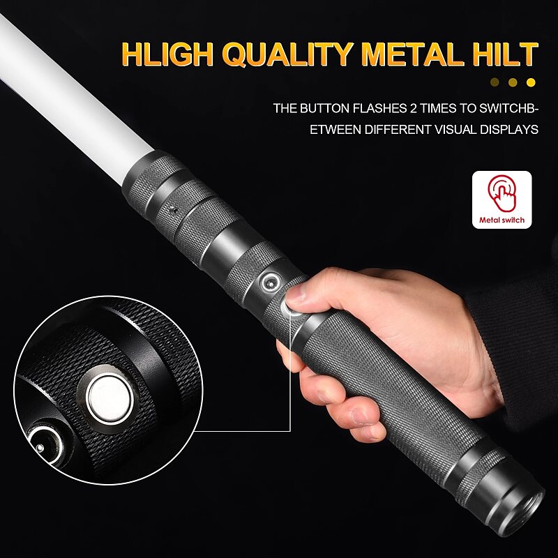 1pc  Metal Laser Sound Effect Variable Light Toys 7 Color Two in One Glow Toy for Halloween3