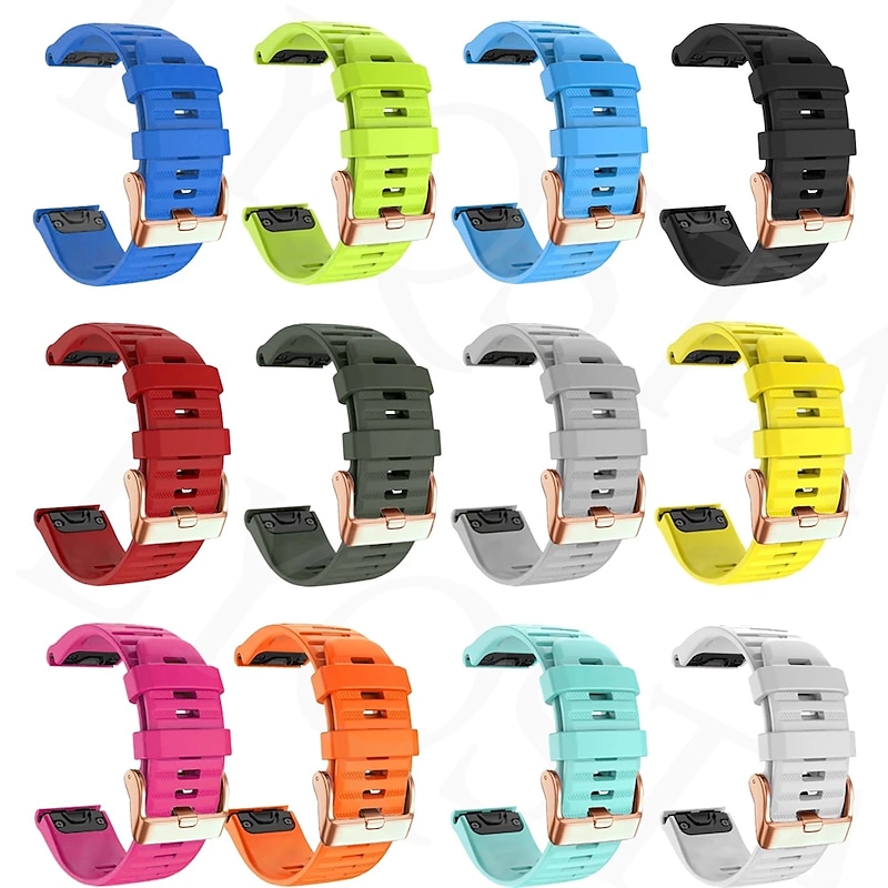 Watch Band for Garmin Fenix 7S Pro 6S 5S Plus Epix Pro 42mm Approach S70 42mm Instinct 2S Descent Mk2S D2 Delta S 20mm Silicone Replacement  Strap 20mm Breathable Women Men Sport Band Wristband3