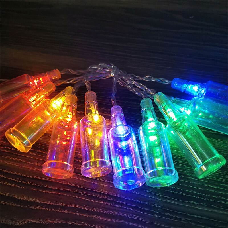 Beer Bottle String Lights Oktoberfest 50 LEDs String Lights Summer String Lights Decor for Home Bedroom Yard Patio Wedding Birthday Party Summer Decor4