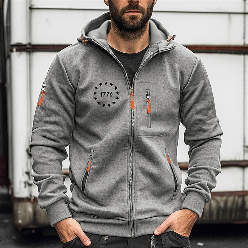 Men's Graphic Letter Long Sleeve Sweatshirts  Hooded Streetwear Designer Sports & Outdoor Casual Spring &  Fall Black White Wine Clothing Apparel Designer S M L XL XXL 3XL2