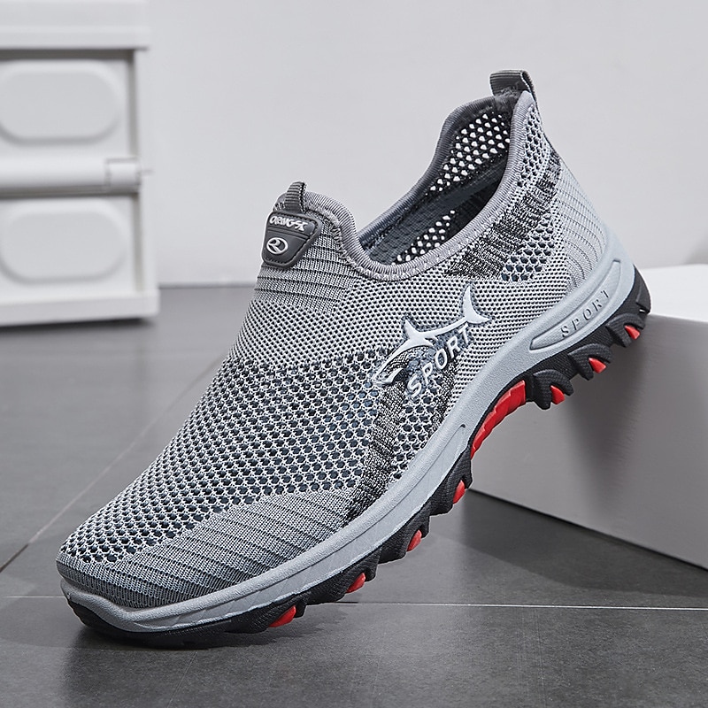 Men's Breathable Mesh Slip-On Sports Shoes - Lightweight, Comfortable Running Sneakers for Outdoor Activities2