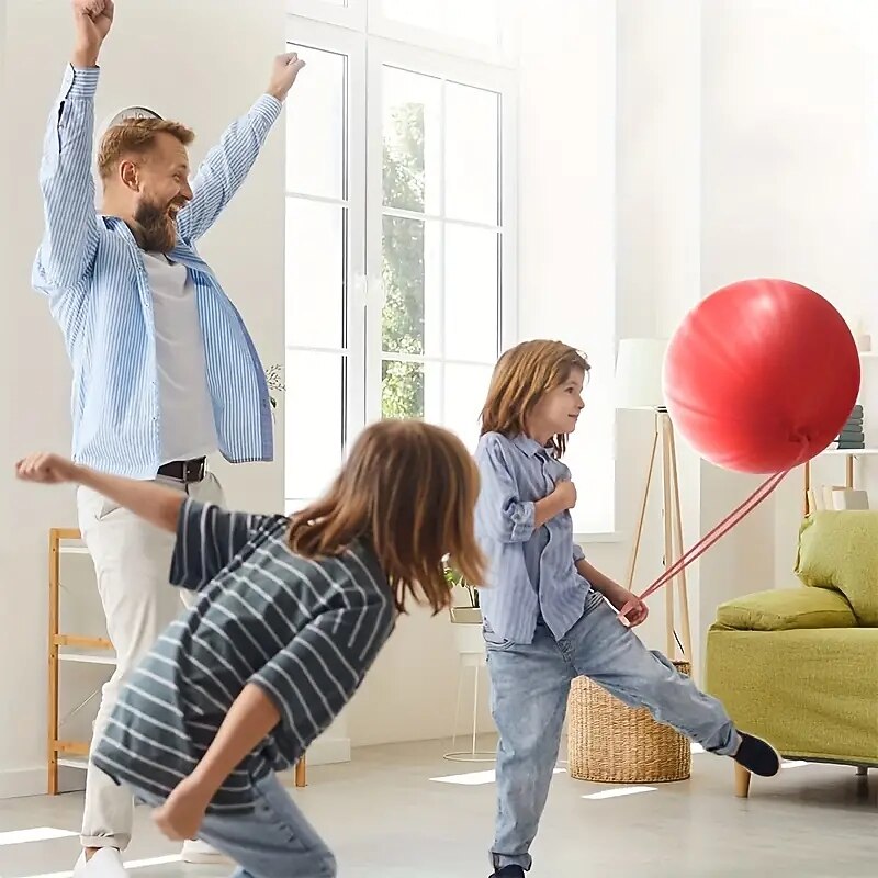 25pcs Punch Balloons Punching Balloon Heavy Duty Party Favors Bounce Balloons With Rubber Band Handle Rubber Balloon Bundle For Birthday Party Decor Holiday Accessory Party Pack Kids Outdoor Toys2