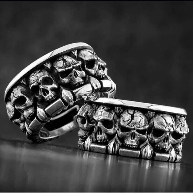 Retro Vintage Punk & Gothic Medieval Rings Pirate Viking Skull Fancy Dress Men's Women's Masquerade Party / Evening Adults' More Accessories All Seasons