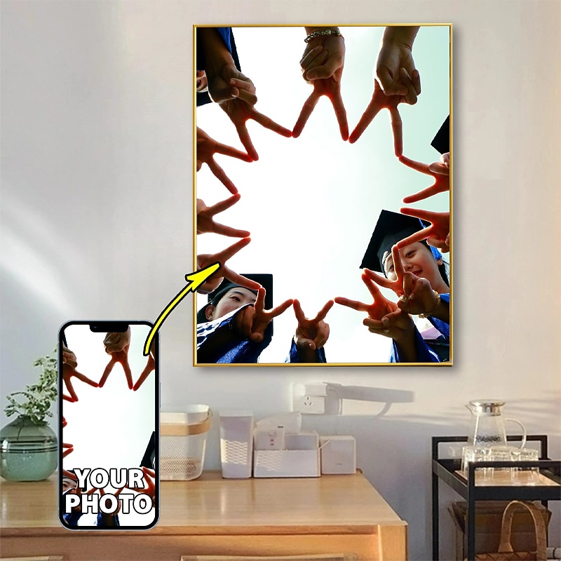 Graduation Custom Wall Art Canvas Classmate Prints and Poster - Personalized Portrait Poster Personalized Valentine Gift Custom Made4