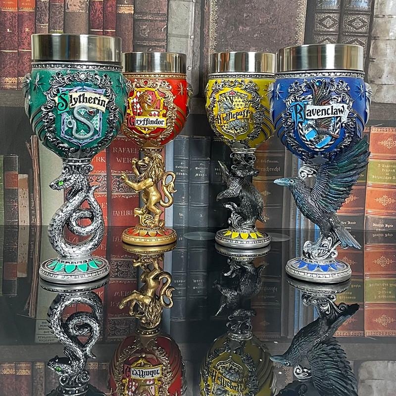 Halloween Magic Medieval Goblet Model Cup, Fantasy Wizard Tankard Ornament, Vintage Decorative Trophy for Home Display, Resin Cup Replica