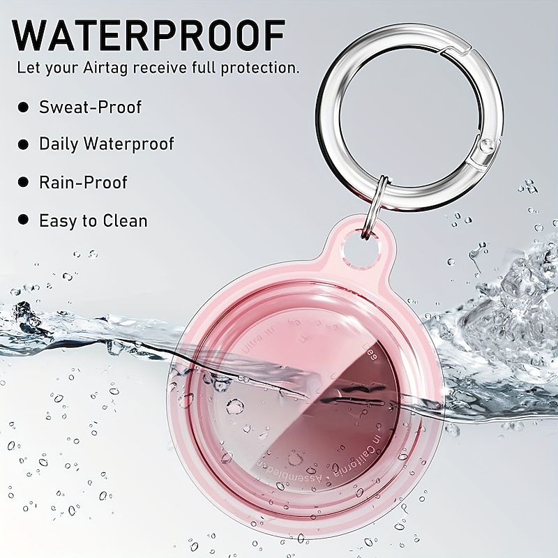 Waterproof Holder For Airtag,Keychain For Airtag , Case For Dog Collar, Luggage, Keys, Full Body Anti-Scratch Protective4
