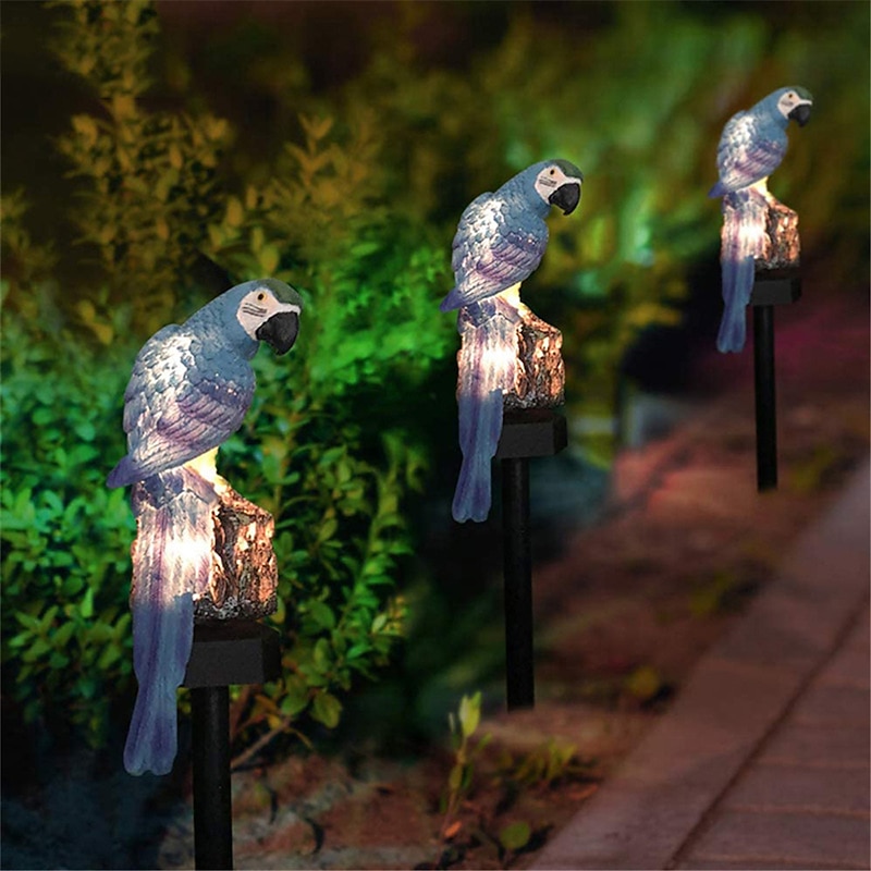 LED Solar Courtyard Outdoor Decorative Lights Parrot Lights Backyard Lighting Paths Landscape Ecological Markers Ground Mounted Lawn Lights Holiday Party Decorative Lights3