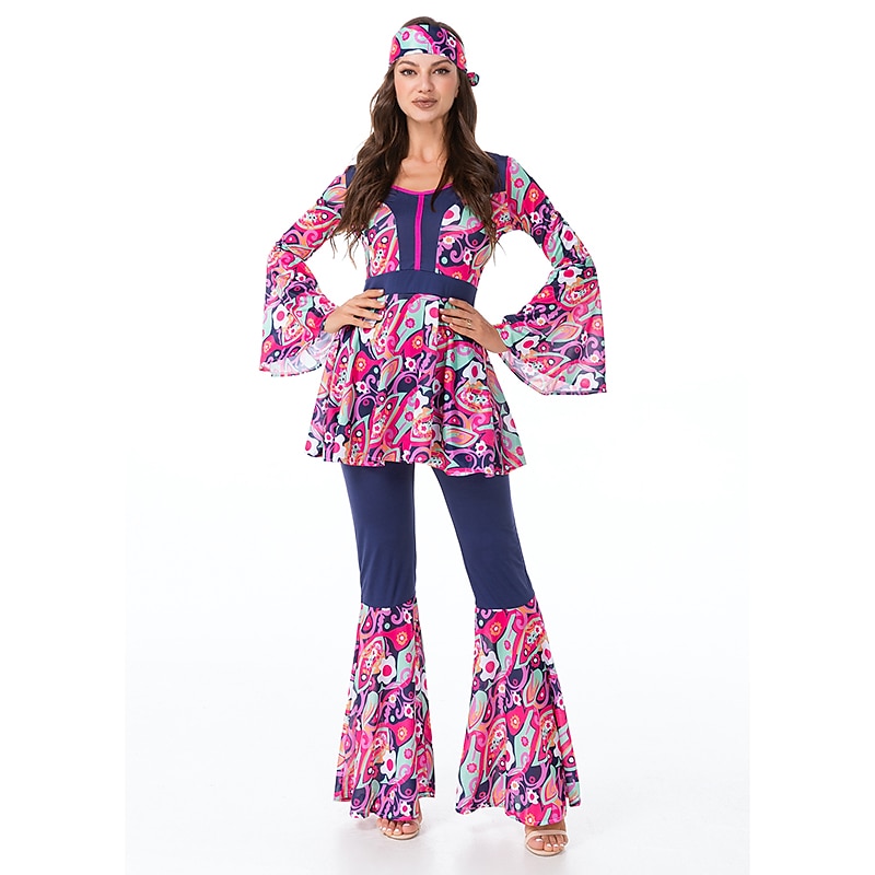 Cosplay Cosplay Costume Halloween Group Couples Costumes Abba Costume Adults' Men's Women's Retro Vintage 1970s Halloween Carnival Masquerade Easy Carnival Costume4