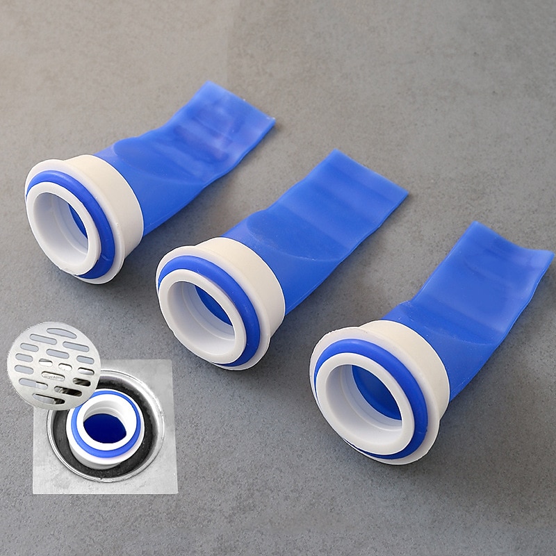 2Pcs Silicone Floor Drain Odor-proof Leak Core Down The Water Pipe Draininner Core Kitchen Bathroom Sewer Seal Leak Deodorant2