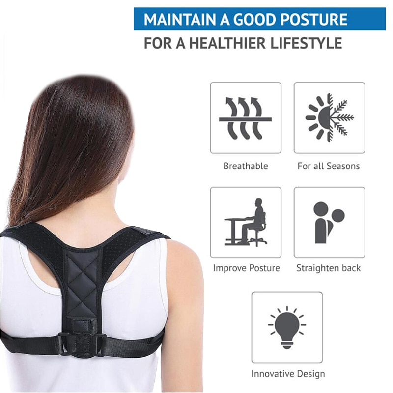 New Adult Body Shapers Brace Belt Corset Posture Corrector Compression Shapewear Shoulder Back Orthopedic Support Belt3