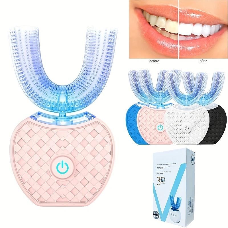 Portable Dental Cleaning Instrument Dental Beauty Instrument Cold Light Automatic Lazy Person Electric Toothbrush Intelligent Dental Cleaner