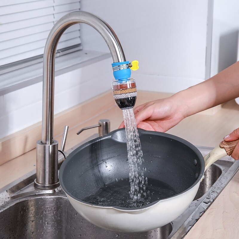 Six-Layer Adjustable Faucet Filter Water Purifier Household Bathroom Kitchen Tap Water Filter Splash-Proof Water Faucet Shower3