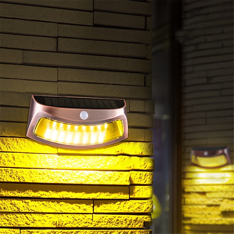 Solar Wall Lights LED Fence Lights Outdoor Waterproof IP65 Solar Light Decor for Backyard Patio Step Wall Garden Yard4